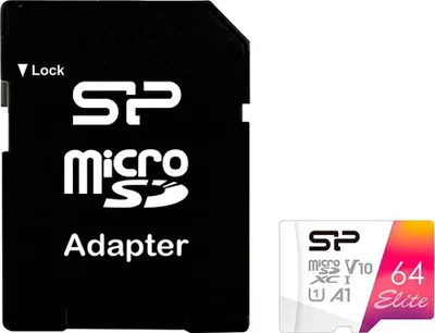 Produktbild von Silicon Power Elite - Flash-Speicherkarte (microSDXC-an-SD-Adapter inbegriffen)