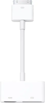 Produktbild von Apple MD098, Dock 30p, HDMI + Dock 30p, Männlich/weiblich, Weiß, iPhone 4S iPhone 4 iPod touch 4G iPad iPad 2 iPad 3
