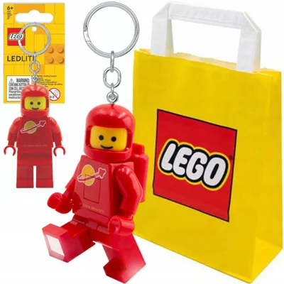 Imagen del producto de Llavero de LEGO con luz, astronauta rojo, 8 cm