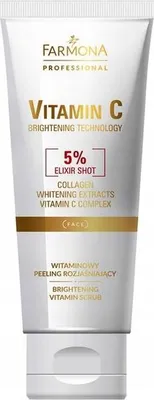 Obrázek produktu pro Farmona | Rozjasňující peeling - 200 ml - S kolagenem - Pro všechny typy pleti - Svěží citrusová vůně