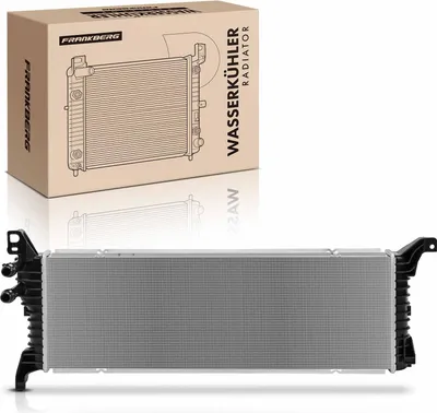 Imagen del producto de Radiador de agua, refrigerador de motor, compatible con: VW Transporter/Caravelle VI, Bus Transporter VI, furgoneta. (Modelo: Frankberg 1x)