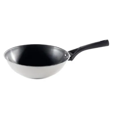 Productafbeelding van Pyrex Expert Wok, 28 cm, roestvrij staal, zwart en grijs, 0 cm