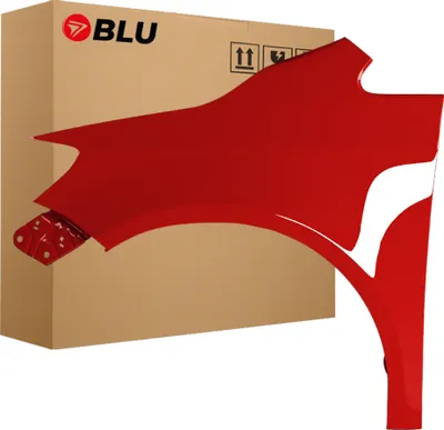 Image de BLU Aile Compatible avec VW Volkswagen Golf V+ / Golf 5 PLUS LY3D Gauche Rot TornadoRot | 2005-2009 | Avant | Peint| Prêt à Monter | Acier