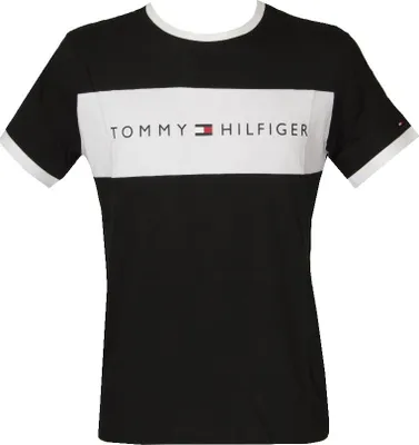 Immagine prodotto di T-shirt uomo maglietta manica corta girocollo TH TOMMY HILFIGER articolo UM0UM01170 CN SS TEE LOGO FLAG, L, Cotone 100%