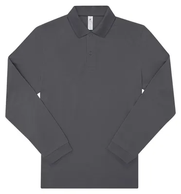 Image de B&C - Polo « My Polo 180 » pour homme à manches longues FK2867 (3XL) (gris foncé)