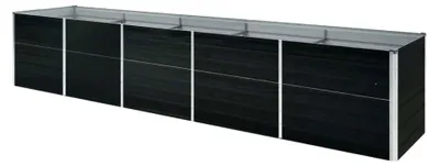 Produktbild von Hochbeet aus verzinktem Stahl 400x80x77cm anthrazit