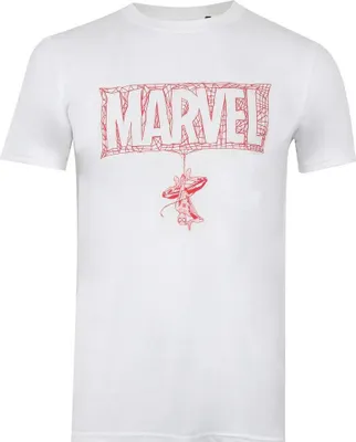 Produktbild von Spider-Man - T-Shirt Logo für Herren TV407 (XXL) (Weiß)