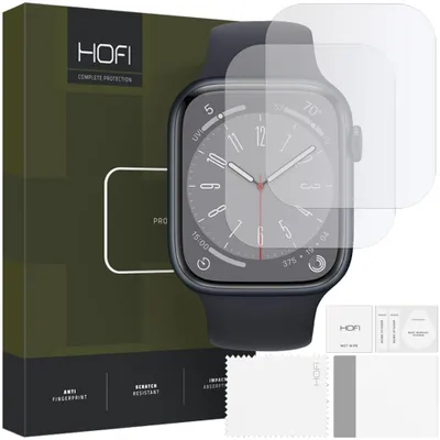 Image de Hofi Hydroflex Pro+ 2-Pack Apple Watch 4 / 5 / 6 / 7 / 8 / 9 / Se (40 / 41 Mm) Clear Hydrogel Film