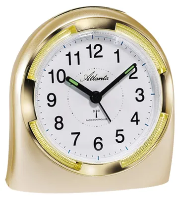 Produktbild von Atlanta Atlanta 1404/9 gold Funkwecker geräuscharm