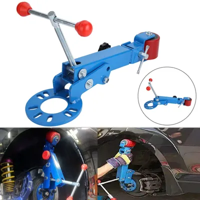 Produktbild von PKW Bördelrolle Fenderroller Bördelgerät für Kotflügel Profibördelgerät aus Eisen blau ca 370 570mm 72mm universal 90-120 180 Grad
