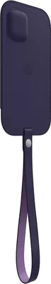 Produktbild von Apple - Schutzhülle für Mobiltelefon - mit MagSafe - Leder - Deep Violet - für iPhone 12 mini