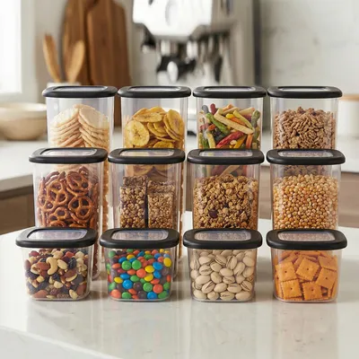 Produktbild von Vorratsdose Vorratsdosen mit Deckel Luftdicht, 12-Tlg Vorratsbehälter Set, Aufbewahrungsbox Küche, Frischhaltedosen BPA-frei