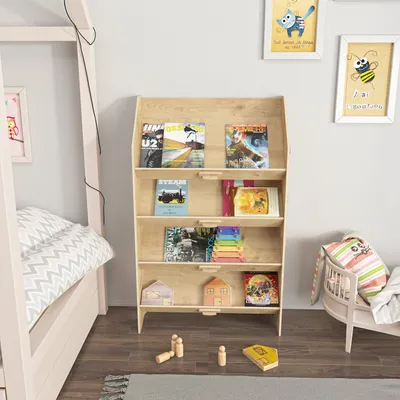Obrázok produktu pre Skye Decor, kvalitná knižná polica, buk, 61,5 x 100 x 28,4 cm | 100% melamínová drevotrieska, hrúbka: 8 mm | Elegantný dizajn pre moderné bývanie a kancelárie.