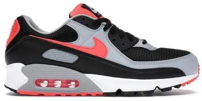 Produktbild von Nike Air Max 90 Black Radiant Red Wolf Grey - EU 42.5