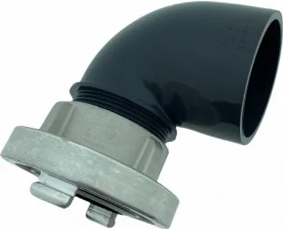 Produktbild von Rohrbogen 90° Storzkupplung C, Bogen Storz Auslaufbogen PVC