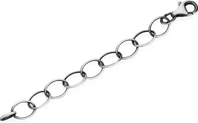 Produktbild von Verlängerungskettchen 7cm Langankerkette 925 Silber antik DIY Schmuckherstellung
