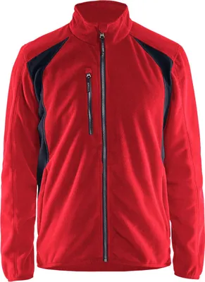 Produktbild von Blakläder Fleecejacke 4730 2510 in div. Farben, Farbe:schwarz/rot, Größe:S
