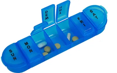 Produktbild von Tablettenbox Pillenbox Tablettenteiler Pillendose Tabletten 7 Tage 1 Woche
