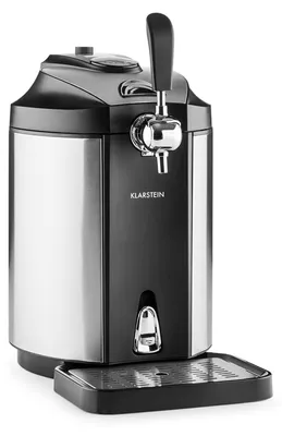 Image de Klarstein Skal - tireuse à bière universelle avec refroidisseur intégré, refroidissement à 2-12 °C, 5 litres, système thermoélectrique, 38 dB, gris argenté