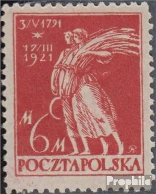 Produktbild von Briefmarken Polen 1921 Mi 167 gestempelt Verfassung
