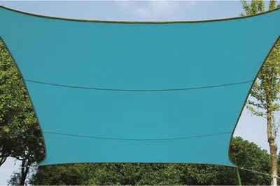 Produktbild von Perel Sonnensegel 3.6 x 3.6 m, quadratisch für Garten und Terrasse, wasserabweisendes Polyester,