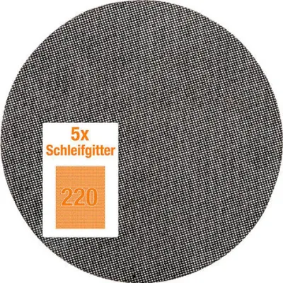 Image de kwb 491522 Papier abrasif pour ponceuse à disque Granulation num 220 (Ø) 225 mm 5 pces