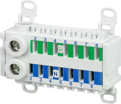 Produktbild von SIEMENS SIEM ALPHA 400-ZS N/PE-Klemme 8GS4034-3 16-pol., 2x25qmm 8GS4034-3