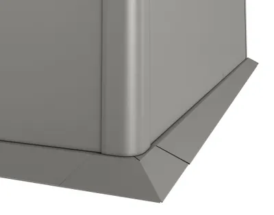 Produktbild von Mähkante Biohort für Hochbeet 1,5x0,5 quarzgrau