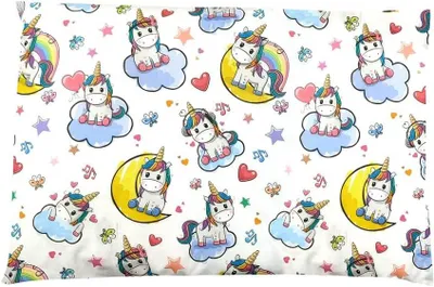 Produktbild von Kissenbezug für Kinderbett, 40 x 60 cm, Kinderkissen Zierkissenbezug, Geschenkidee (Einhorn)