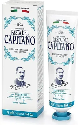 Zdjęcie produktu dla Pasta del Capitano Premium Edition 1905 Smokers pasta do zębów dla palaczy 75 ml