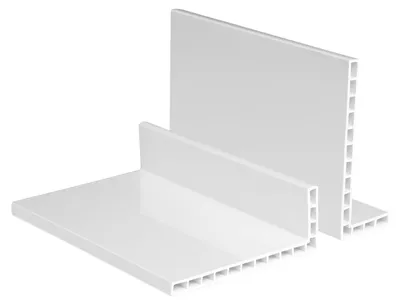 Zdjęcie produktu dla Listwy PVC białe, 2 metry - profile komorowe, wysokość krawędzi 6-7 mm - HJ