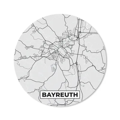 Produktbild von MuchoWow® Mauspad Mousepad Karte - Bayreuth- Deutschland - Stadtplan - Karte 20x20 cm - Mousepads - Maus Mat - Pad - Mausunterlage - Schreibtischmatte