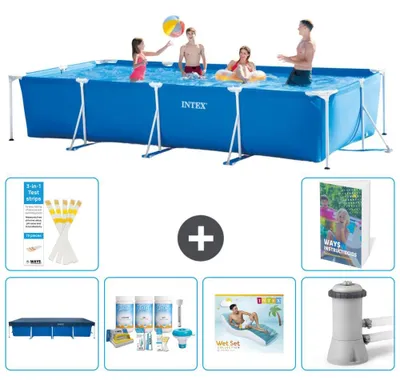Obrázok produktu pre Obdĺžnikový bazén s rámom – 450 x 220 x 84 cm – 5-dielny, model S172