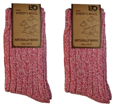 Productafbeelding van Solidchoice - Premium Wollen Sokken voor Dames, Set van 2 Paar