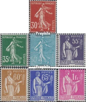 Produktbild von Briefmarken Frankreich 1937 Mi 363-369 (kompl.Ausg.) postfrisch Säerin, Frieden