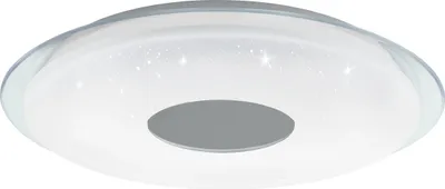 Image de Eglo 900005 LANCIANO-Z LED 4-fois plafonnier 4x11,2W Ø560mm blanc chrome couleur de lumière contrôlable dimmable