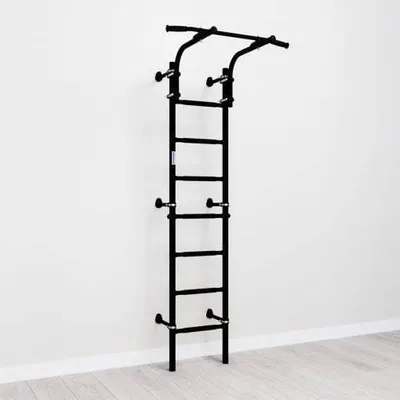 Obrázok produktu pre Nástenné gymnastické bradlá pre tínedžerov, nástenné, čierne