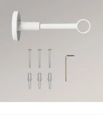 Produktbild von LYSEL® Träger geschlossen Opal für Stangen Ø 20mm Weiß