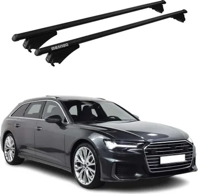 Image de Tiger Barres de toit transversales pour Audi A6 C8 4A5 Break 2018-2025 Noir