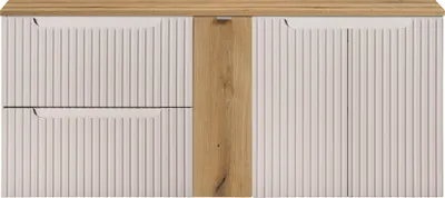 Produktbild von Waschtischunterschrank 140cm, kaschmir und Eiche, NEWPORT-56-CASHMERE