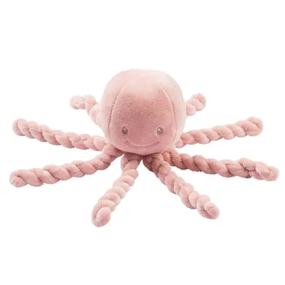 Immagine prodotto di NATTOU Coperta per bambini Octopus Lapidou - 23 cm - 100% poliestere - Rosa