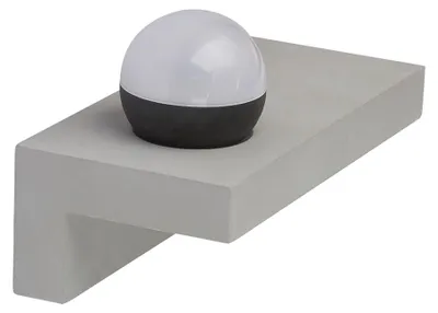 Produktbild von LED Wandleuchte, Metall, Beton, grau, 30 cm