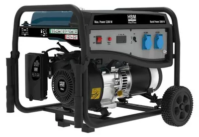 Produktbild von HBM-Generator, 196 cm³ mit Benzinmotor, 230 V, 2200 W
