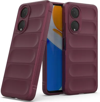 Produktbild von Honor X7 Hülle, Weich TPU Silikon Stossfest Anti-rutsch Schutzhülle für Honor X7 bordeaux