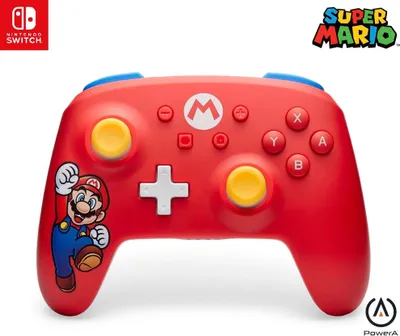 Produktbild von PowerA Kabelloser Controller für Nintendo Switch, Mario-Freude