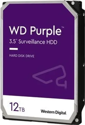 Produktbild von WD Purple Festplatte - 3,5" Intern - 12 TB - SATA (SATA/600) - Netzwerk-Videorekorder Unterstütztes Gerät - 7200U/Min