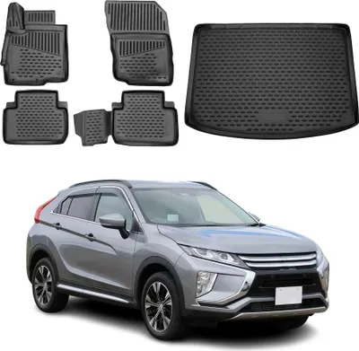 Produktbild von Fußmatten & Kofferraumwanne Set für Mitsubishi Eclipse Cross 2017-2025 TPE