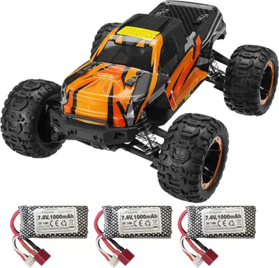Obrázok produktu pre RC auto 16889A - mierka 1:16, 4WD brushless - diaľkové ovládanie 2,4G - dosah 100 metrov - pripravené na okamžité použitie (kompletná montáž) - sada obsahuje 3 batérie