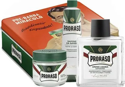 Image de Proraso dárková sada Vintage Selection Beard Care Refreshing Kit 100 ml + 100 ml + 150 ml
