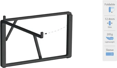 Produktbild von Rain Design mBar Pro+ Zusammenklappbarer Laptop-Ständer Schwarz